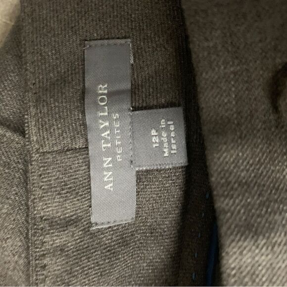 Ann Taylor Petites Size 12 Light Brown Lined Wool Trousers Career Wear - Picture 4 of 12